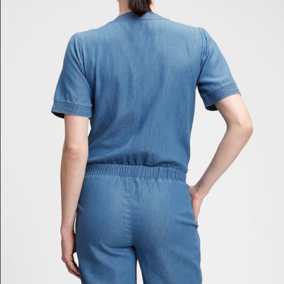 Maternity TENCEL™ Lyocell V-Neck Jumpsuit - Picture 4 of 7